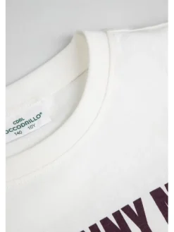 Coccodrillo T-Shirt ZC6143204AGJ-003 Kremowy Regular Fit
