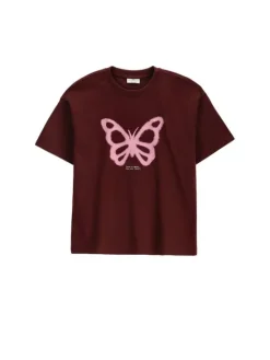 Coccodrillo T-Shirt ZC6143202FGJ-017 Bordowy Regular Fit