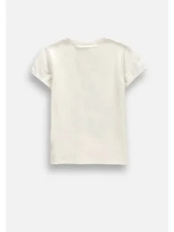 Coccodrillo T-Shirt ZC6143201FGK-003 Kremowy Regular Fit