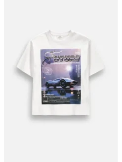 Coccodrillo T-Shirt ZC6143204GBJ-001 Biały Regular Fit