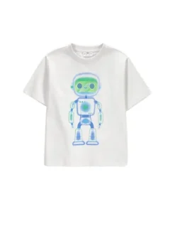 Coccodrillo T-Shirt ZC6143202GBK-001 Biały Regular Fit