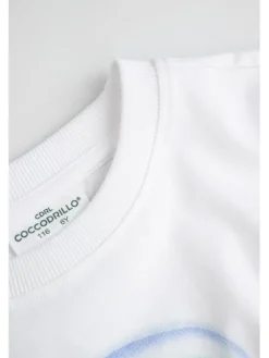 Coccodrillo T-Shirt ZC6143202GBK-001 Biały Regular Fit