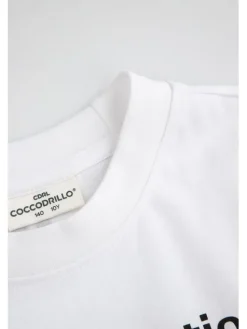 Coccodrillo T-Shirt ZC5143212LBD-001 Biały Regular Fit