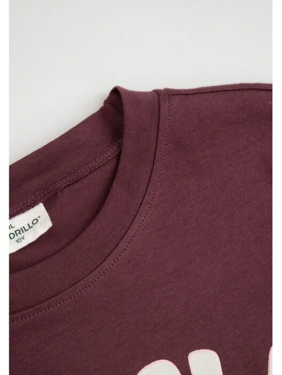 Coccodrillo T-Shirt ZC6143213LGD-017 Bordowy Regular Fit