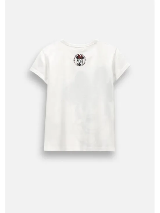 Coccodrillo T-Shirt ZC6143211LGD-003 Kremowy Regular Fit