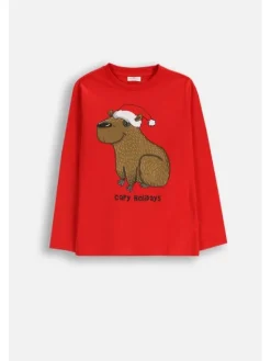 Coccodrillo T-Shirt ZC5143101MER-009 Czerwony Regular Fit