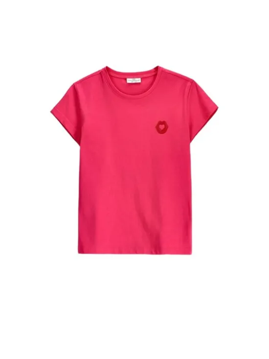 Coccodrillo T-Shirt ZC6143201SGJ-029 Różowy Regular Fit