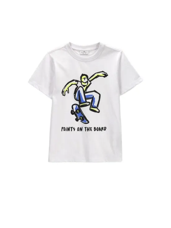Coccodrillo T-Shirt ZC6143213VBA-001 Biały Regular Fit