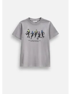 Coccodrillo T-Shirt ZC6143204VBA-019 Szary Regular Fit