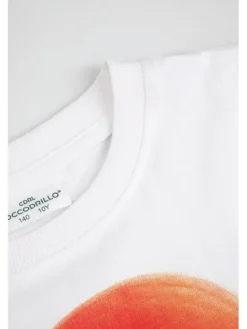 Coccodrillo T-Shirt ZC6143219VBB-001 Biały Regular Fit