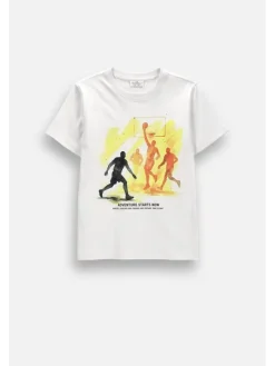 Coccodrillo T-Shirt ZC6143207VBB-001 Biały Regular Fit