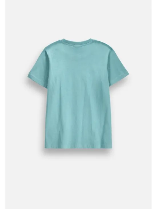 Coccodrillo T-Shirt ZC6143225VBB-013 Turkusowy Regular Fit