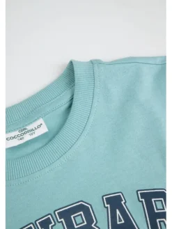Coccodrillo T-Shirt ZC6143225VBB-013 Turkusowy Regular Fit