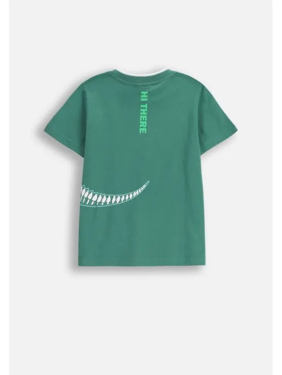 Coccodrillo T-Shirt ZC5143201XBK-011 Zielony Regular Fit