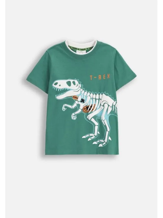 Coccodrillo T-Shirt ZC5143201XBK-011 Zielony Regular Fit