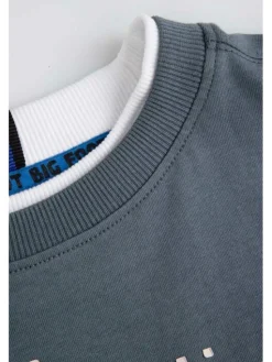 Coccodrillo T-Shirt ZC5143101YBJ-019 Szary Regular Fit