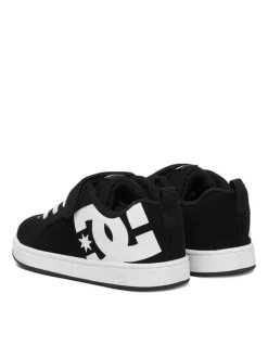 DC Shoes Sneakersy EO-COURT GRAFFIK ELASTIC TODDLER DC02547002 Czarny