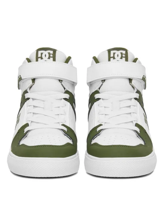 DC Shoes Sneakersy EO-PURE HI TOP EV BOYS DC01795301 Biały