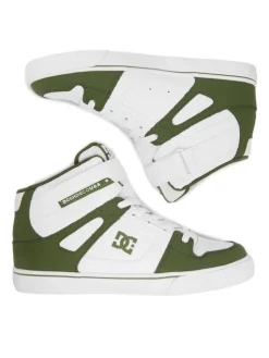 DC Shoes Sneakersy EO-PURE HI TOP EV BOYS DC01795301 Biały