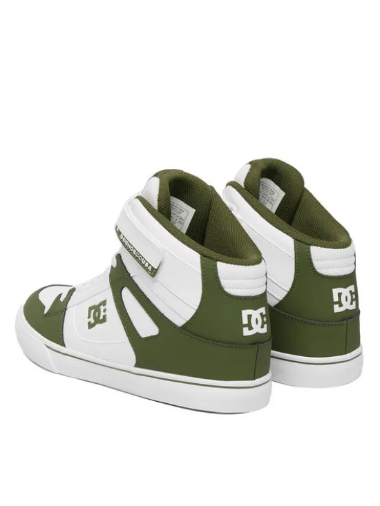 DC Shoes Sneakersy EO-PURE HI TOP EV BOYS DC01795301 Biały