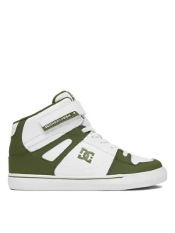 DC Shoes Sneakersy EO-PURE HI TOP EV BOYS DC01795301 Biały