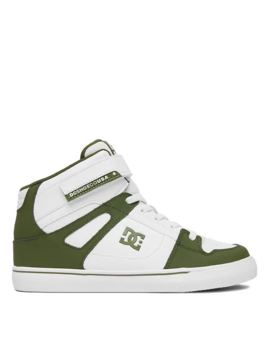 DC Shoes Sneakersy EO-PURE HI TOP EV BOYS DC01795301 Biały