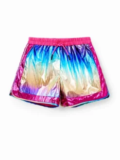 Desigual Szorty materiałowe 23SGPW02 Kolorowy Regular Fit