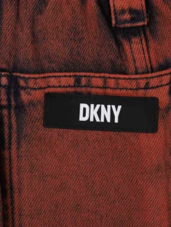 DKNY Jeansy D34B02 D Miedziany Regular Fit