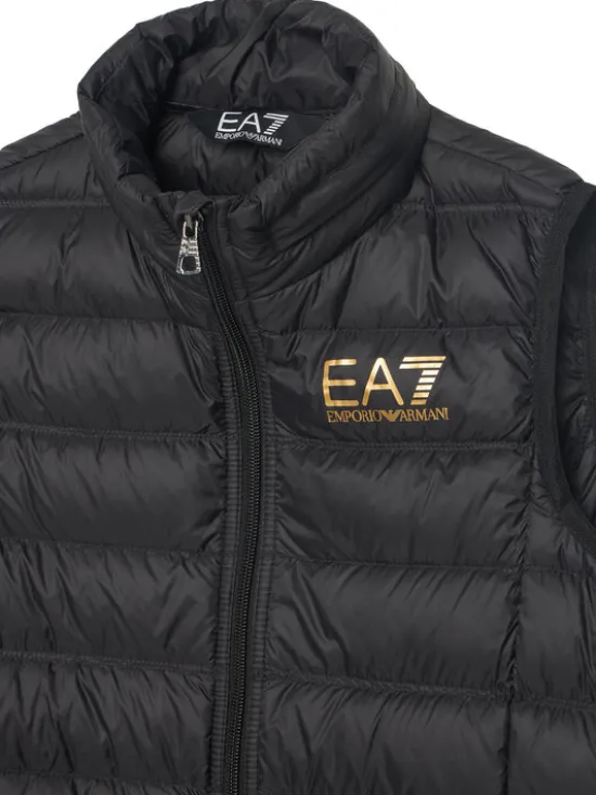EA7 Emporio Armani Kamizelka 7B000034 AF12477 MC004 Czarny Regular Fit