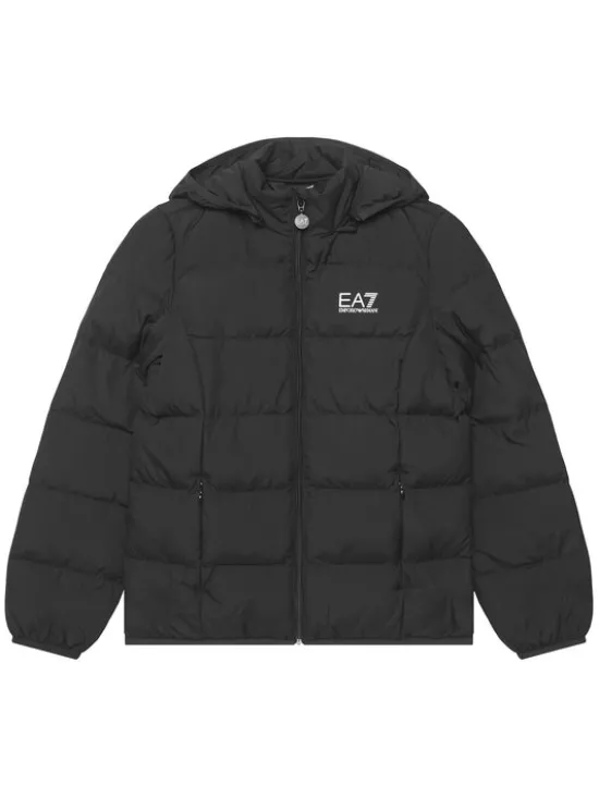 EA7 Emporio Armani Kurtka zimowa 8NFB08 FNF8Z UC001 Czarny Regular Fit