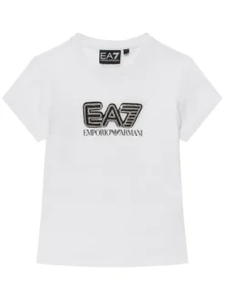 EA7 Emporio Armani T-Shirt 7G000257 AF10373 U0002 Biały Slim Fit