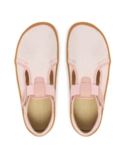 Froddo Kapcie Barefoot Canvas T-Bar G1700439-2 D Różowy