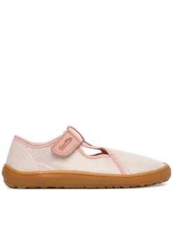 Froddo Kapcie Barefoot Canvas T-Bar G1700439-2 D Różowy