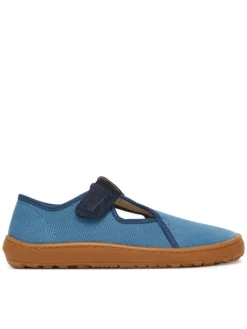 Froddo Kapcie Barefoot Canvas T-Bar G1700439-1 D Niebieski