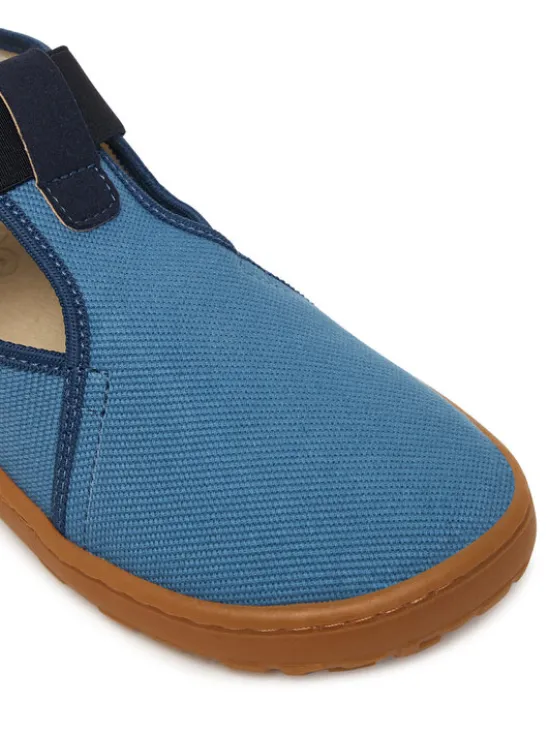Froddo Kapcie Barefoot Canvas T-Bar G1700439-1 D Niebieski