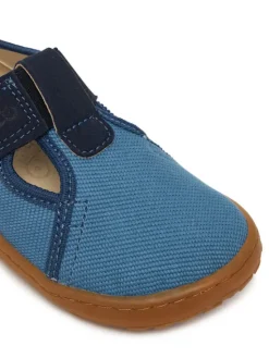 Froddo Kapcie Barefoot Canvas T-Bar G1700439-1 M Niebieski