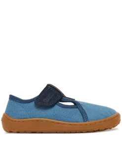 Froddo Kapcie Barefoot Canvas T-Bar G1700439-1 M Niebieski