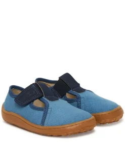 Froddo Kapcie Barefoot Canvas T-Bar G1700439-1 M Niebieski