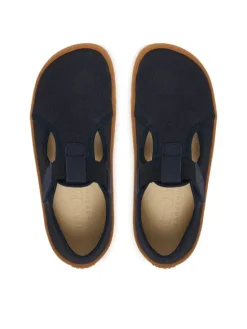 Froddo Kapcie Barefoot Canvas T-Bar G1700439 D Granatowy