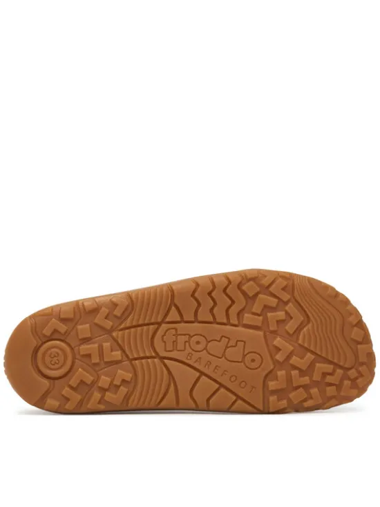 Froddo Kapcie Barefoot Canvas T-Bar G1700439 D Granatowy