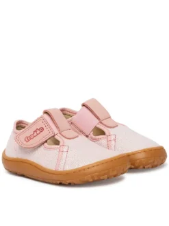 Froddo Kapcie Barefoot Canvas T-Bar G1700439-2 M Różowy