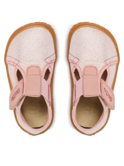 Froddo Kapcie Barefoot Canvas T-Bar G1700439-2 M Różowy