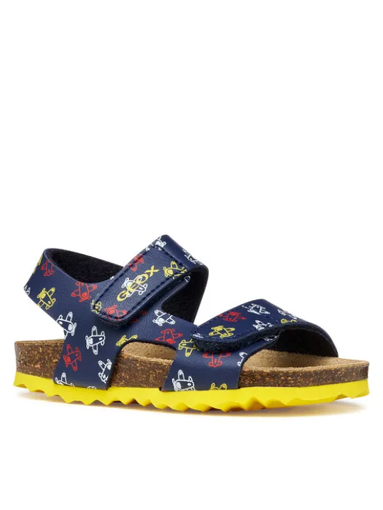 Geox Sandały B Sandal Chalki Boy B552QB 00004 C4002 S Granatowy
