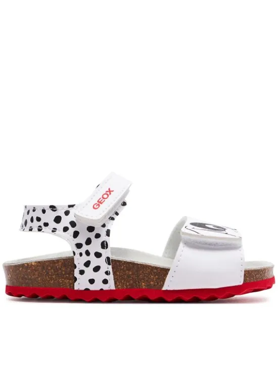 Geox Sandały B Sandal Chalki Girl B452RB 0003W C0404 M Biały