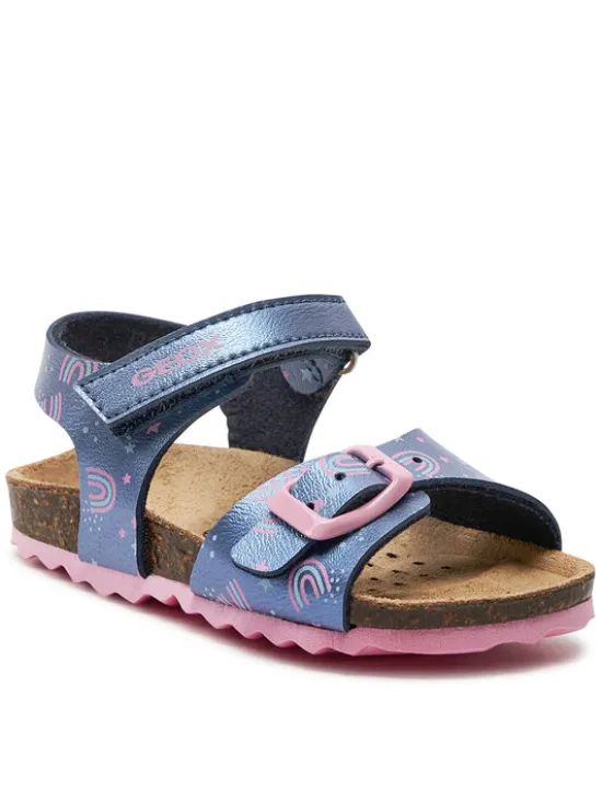 Geox Sandały B Sandal Chalki Girl B922RA 000NF CF48T M Granatowy