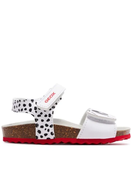 Geox Sandały B Sandal Chalki Girl B452RB 0003W C0404 S Biały