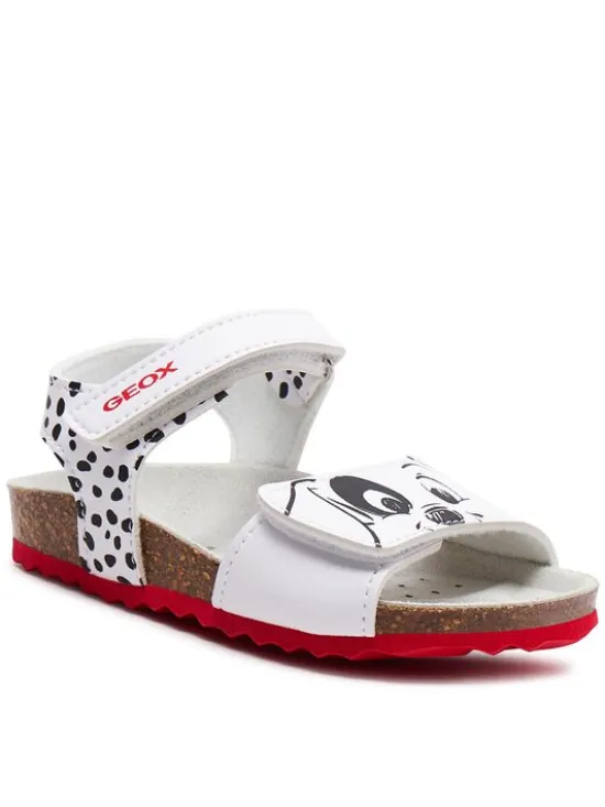 Geox Sandały B Sandal Chalki Girl B452RB 0003W C0404 S Biały