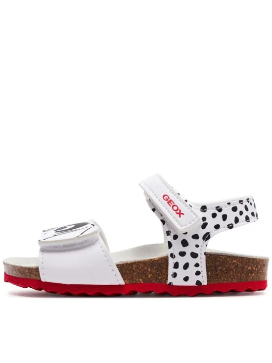 Geox Sandały B Sandal Chalki Girl B452RB 0003W C0404 S Biały