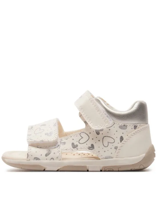 Geox Sandały B Sandal Tapuz Girl B450YA 054AJ C0007 Biały