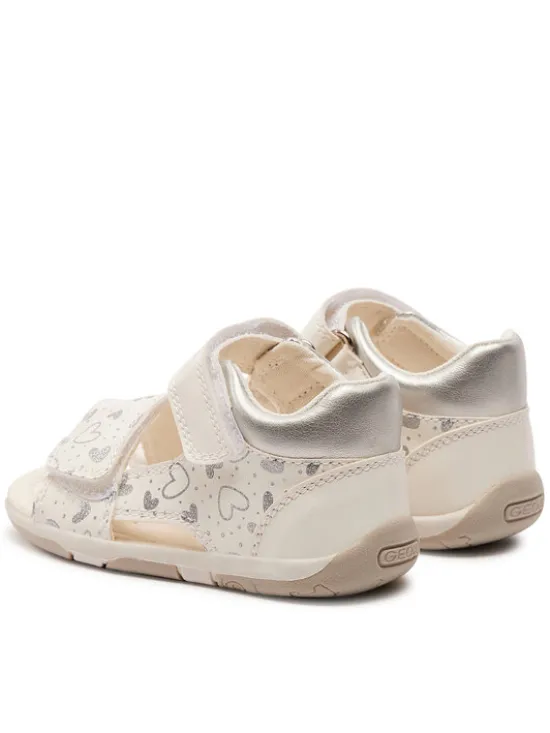 Geox Sandały B Sandal Tapuz Girl B450YA 054AJ C0007 Biały